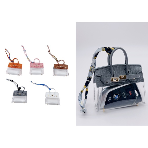 Chic Multi-Use Mini Bag Charm Perfect for Keys, AirPods,Makeup Essentials - Picture 1 of 12